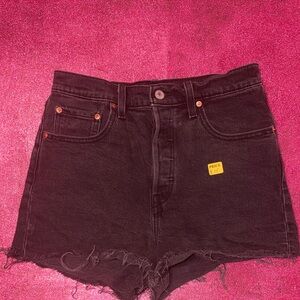 Levi's Black Jean Shorts